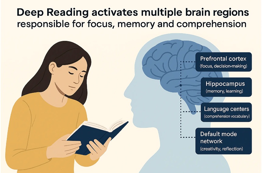 The Science of Deep Reading: How Focused Reading Strengthens the Brain in the Digital Age